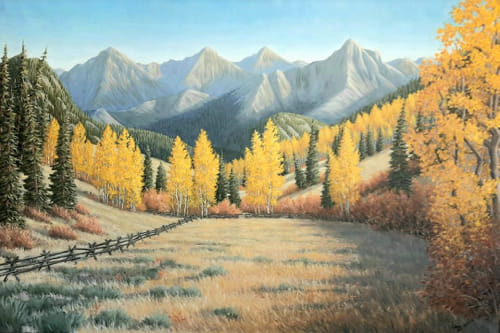 The Bridge Campground 24x36 $1500 at Hunter Wolff Gallery